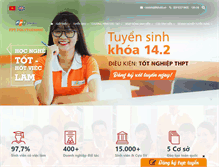 Tablet Screenshot of caodang.fpt.edu.vn
